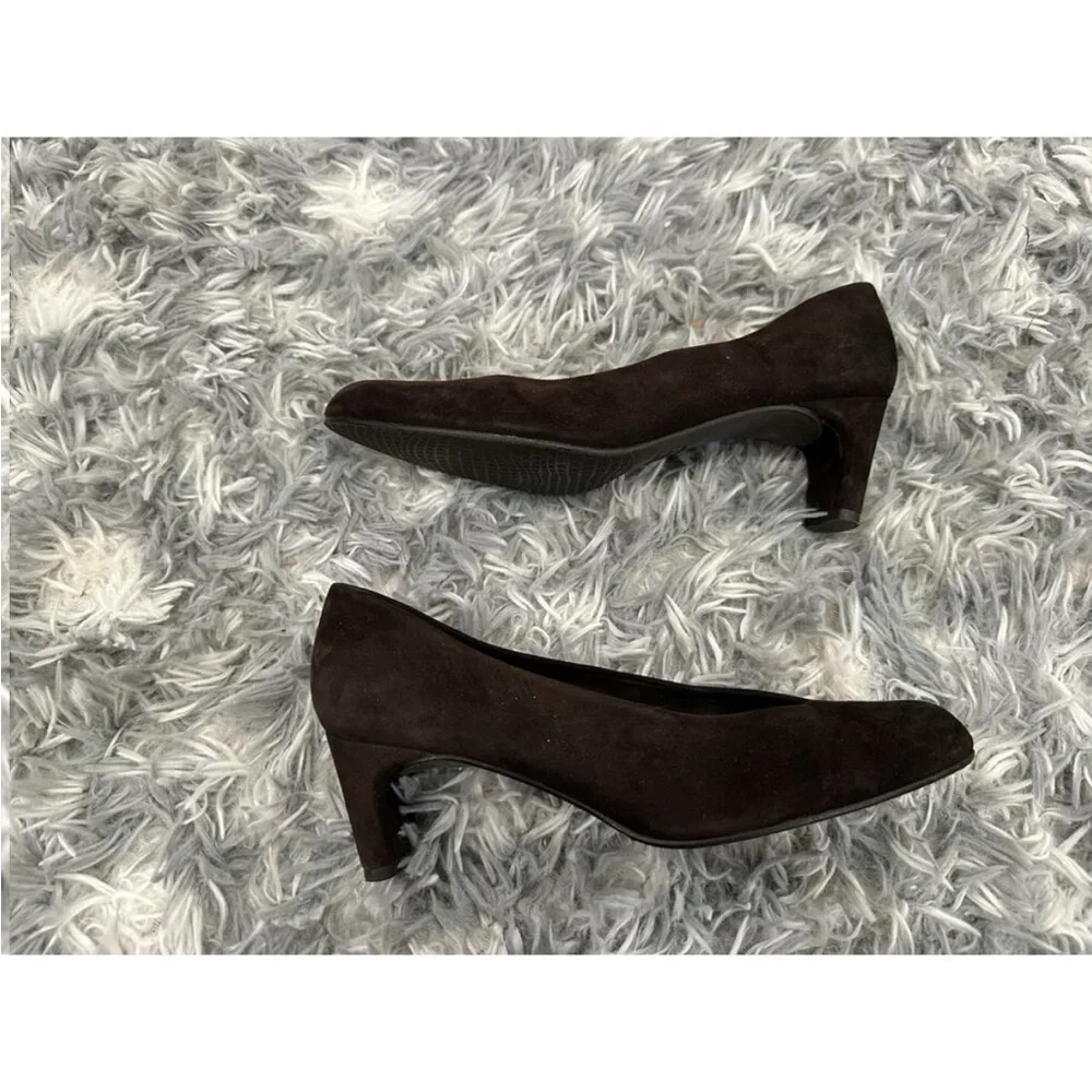 Stuart Weitzman Brown Suede Pumps Vintage VTG 6.5